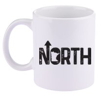 Minnesota Up North State Map Pride Gift 11oz C Handle Ceramic Mug