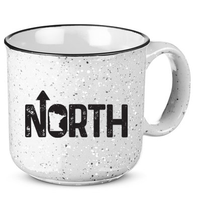 Minnesota Up North State Map Pride Gift 15oz Campfire Ceramic Mug