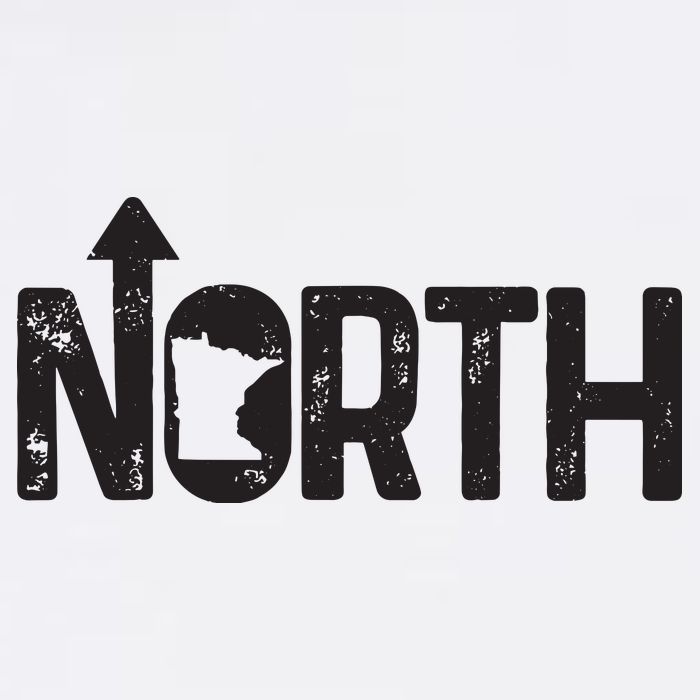 Minnesota Up North State Map Pride Gift Flat Bill Trucker Hat