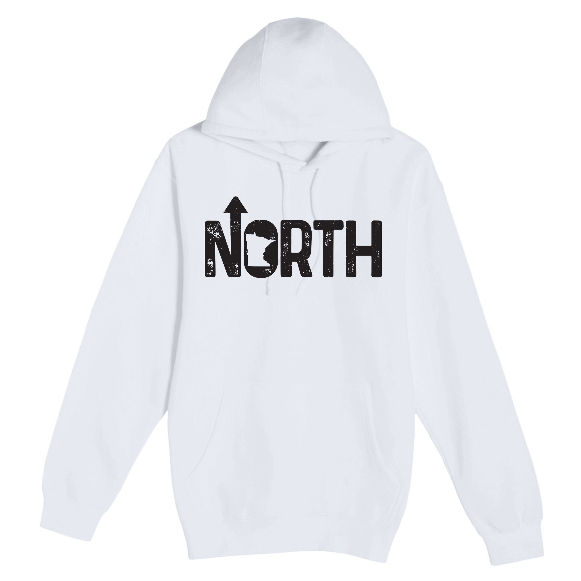 Minnesota Up North State Map Pride Gift Premium Pullover Hoodie