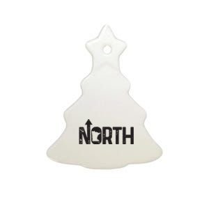 Minnesota Up North State Map Pride Gift Ceramic Tree Ornament