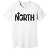 Minnesota Up North State Map Pride Gift Premium T-Shirt