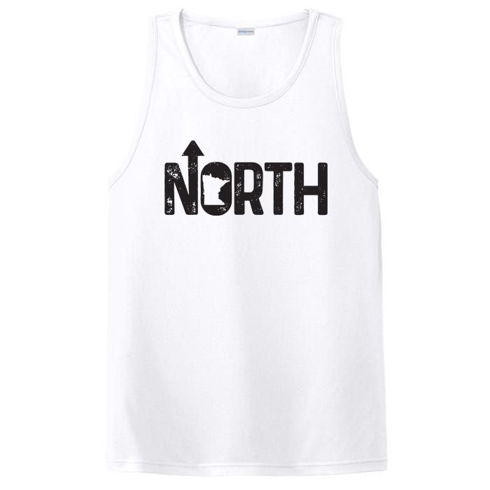 Minnesota Up North State Map Pride Gift PosiCharge Competitor Tank