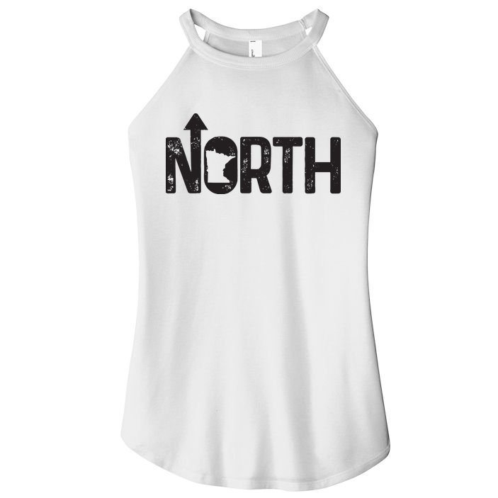 Minnesota Up North State Map Pride Gift Women's Perfect Tri Rocker Tank