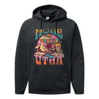 Moab Utah Nature Hiking Mountains Outdoors Performance Fleece Hoodie