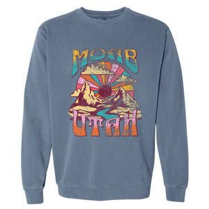 Moab Utah Nature Hiking Mountains Outdoors Garment-Dyed Sweatshirt