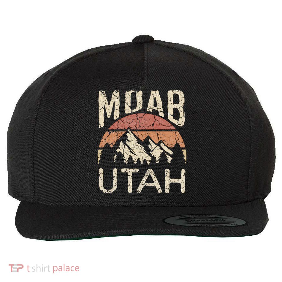 Moab Utah Nature Hiking Outdoors Wool Snapback Cap