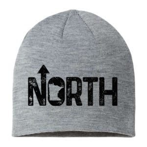 Minnesota Up North State Map Pride Sustainable Beanie