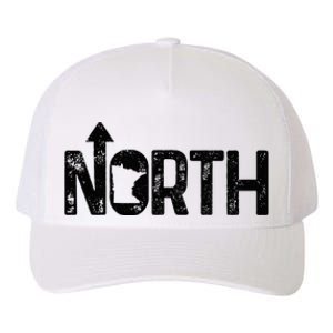 Minnesota Up North State Map Pride Yupoong Adult 5-Panel Trucker Hat