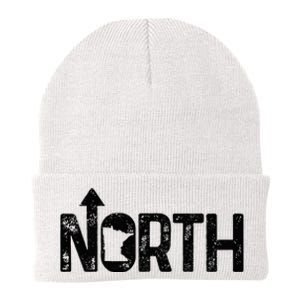 Minnesota Up North State Map Pride Knit Cap Winter Beanie