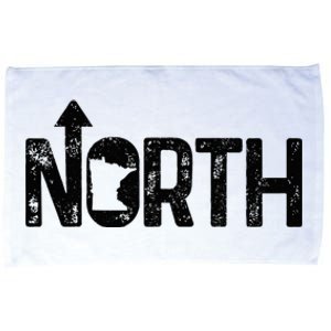 Minnesota Up North State Map Pride Microfiber Hand Towel