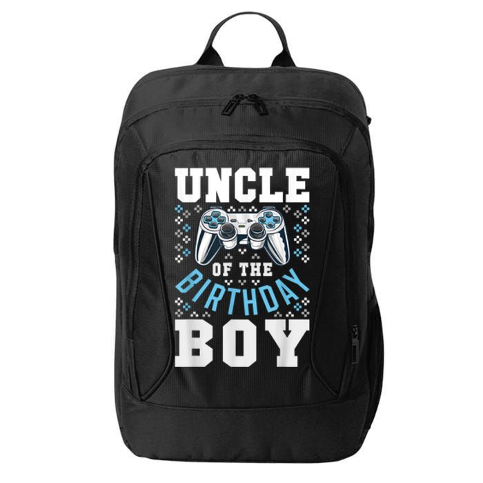 Men Uncle Of The Birthday Boy Matching Video Gamer Birthday City Backpack