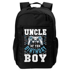 Men Uncle Of The Birthday Boy Matching Video Gamer Birthday Daily Commute Backpack