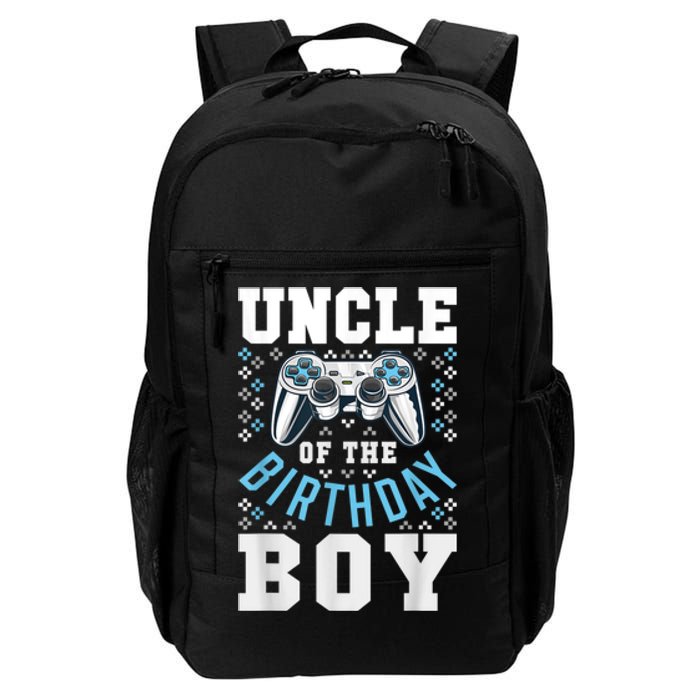 Men Uncle Of The Birthday Boy Matching Video Gamer Birthday Daily Commute Backpack