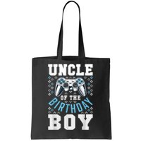 Men Uncle Of The Birthday Boy Matching Video Gamer Birthday Tote Bag