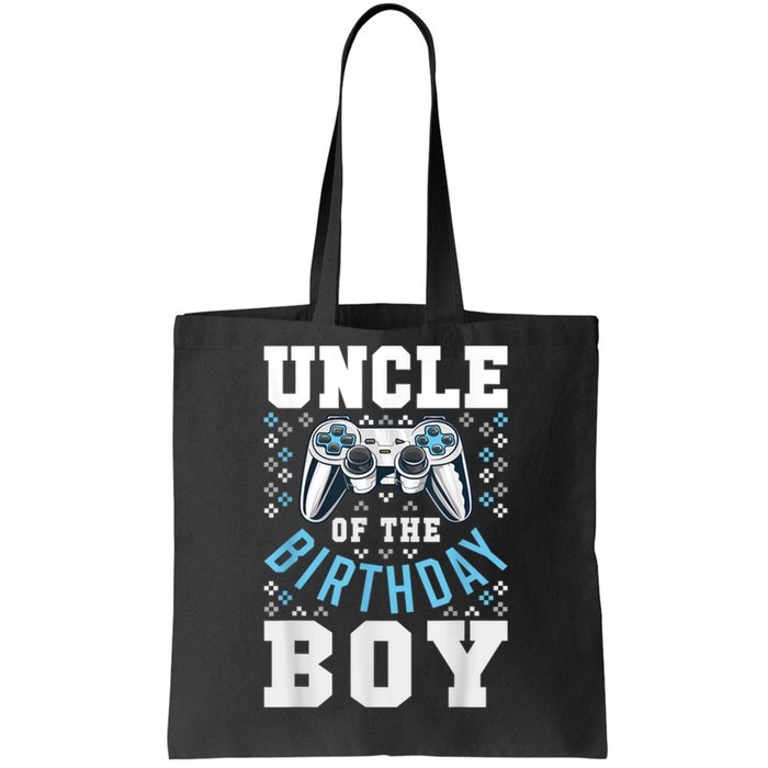 Men Uncle Of The Birthday Boy Matching Video Gamer Birthday Tote Bag