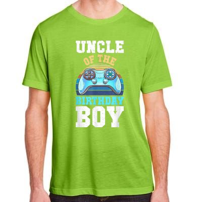 Men Uncle Of The Birthday Boy Matching Video Gamer Birthday Adult ChromaSoft Performance T-Shirt