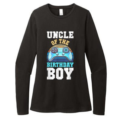 Men Uncle Of The Birthday Boy Matching Video Gamer Birthday Womens CVC Long Sleeve Shirt