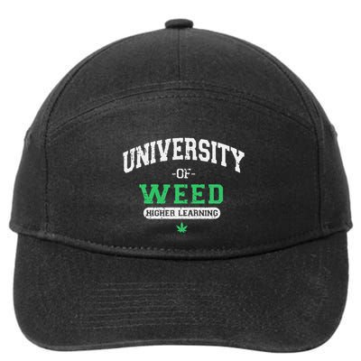 Marijuana U.N.I.V.E.R.S.I.T.Y Of Weed 7-Panel Snapback Hat