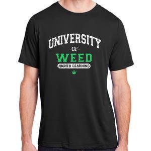 Marijuana U.N.I.V.E.R.S.I.T.Y Of Weed Adult ChromaSoft Performance T-Shirt