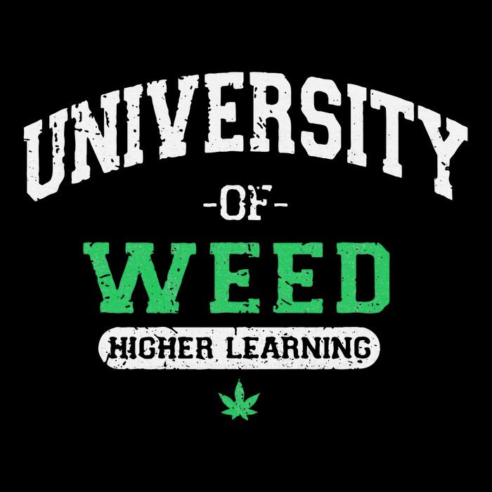 Marijuana U.N.I.V.E.R.S.I.T.Y Of Weed Drawstring Bag