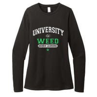 Marijuana U.N.I.V.E.R.S.I.T.Y Of Weed Womens CVC Long Sleeve Shirt