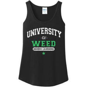 Marijuana U.N.I.V.E.R.S.I.T.Y Of Weed Ladies Essential Tank