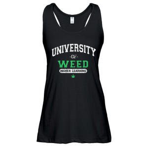 Marijuana U.N.I.V.E.R.S.I.T.Y Of Weed Ladies Essential Flowy Tank