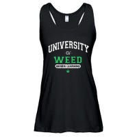 Marijuana U.N.I.V.E.R.S.I.T.Y Of Weed Ladies Essential Flowy Tank