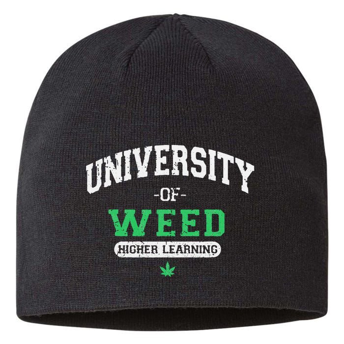 Marijuana U.N.I.V.E.R.S.I.T.Y Of Weed Sustainable Beanie