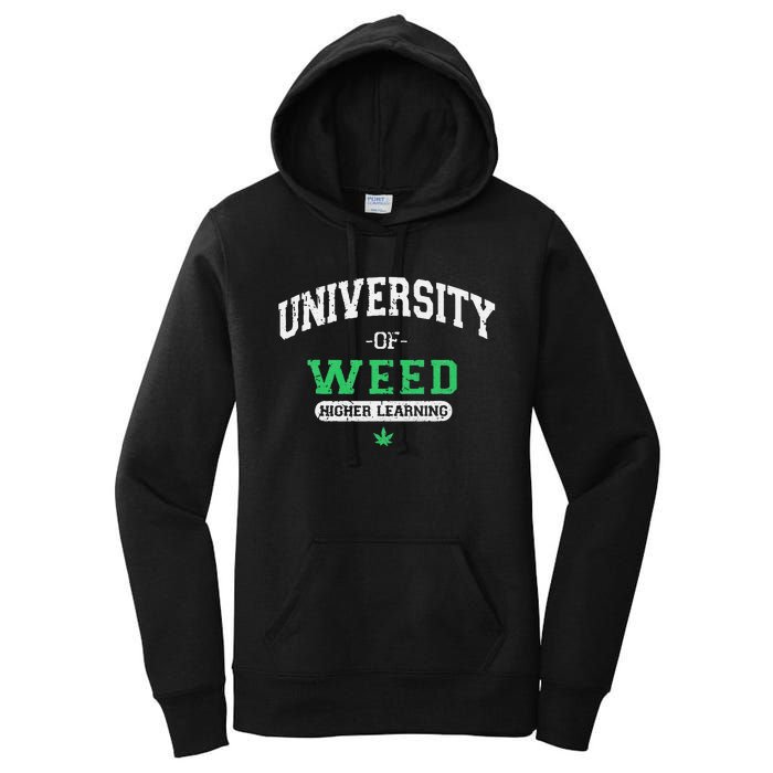 Marijuana U.N.I.V.E.R.S.I.T.Y Of Weed Women's Pullover Hoodie