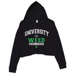 Marijuana U.N.I.V.E.R.S.I.T.Y Of Weed Crop Fleece Hoodie