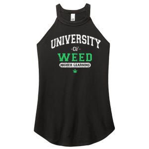 Marijuana U.N.I.V.E.R.S.I.T.Y Of Weed Women's Perfect Tri Rocker Tank