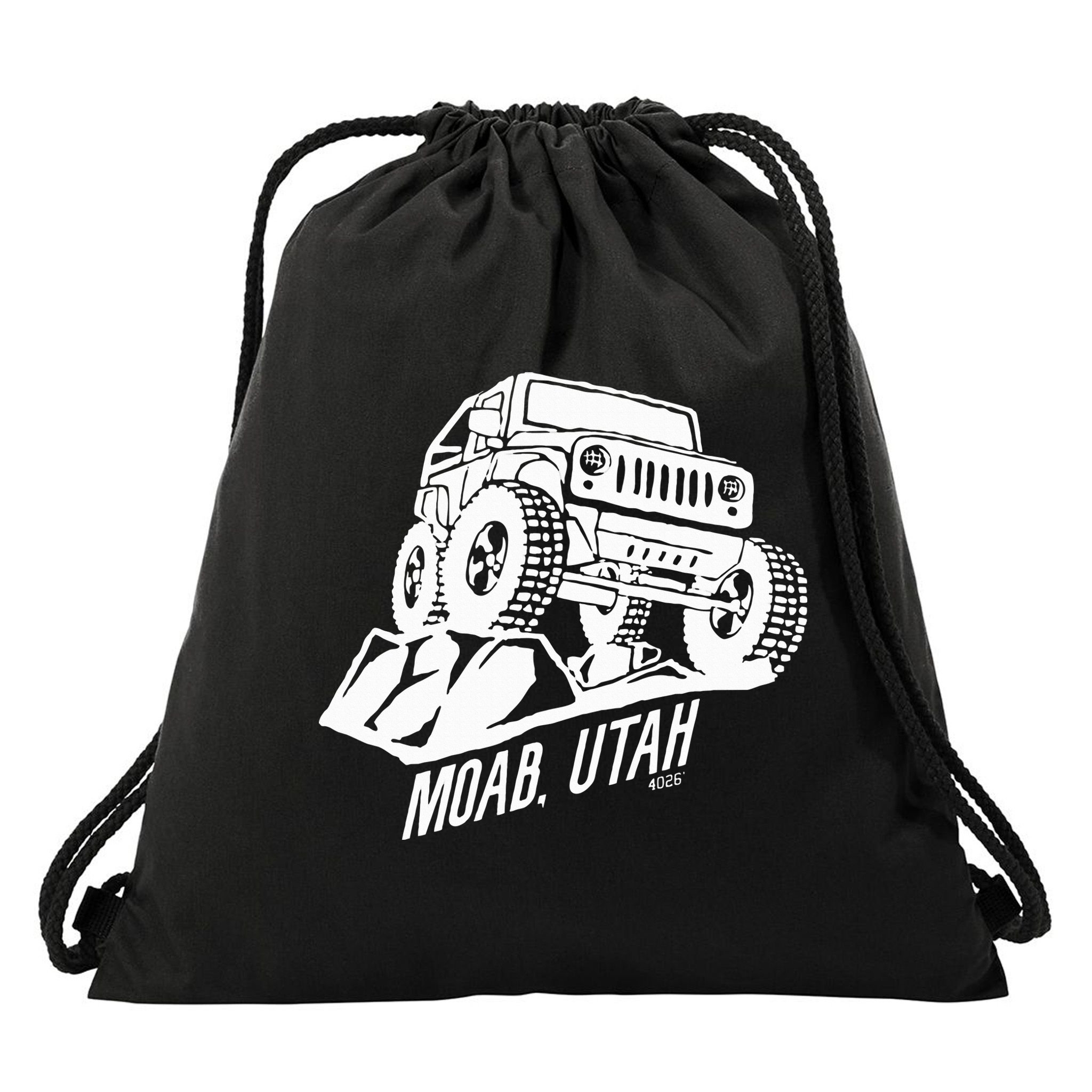 Moab Utah Off Road Desert Adventure Drawstring Bag