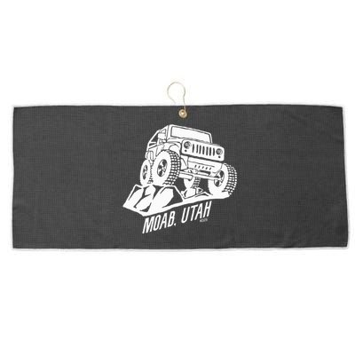 Moab Utah Off Road Desert Adventure Large Microfiber Waffle Golf Towel