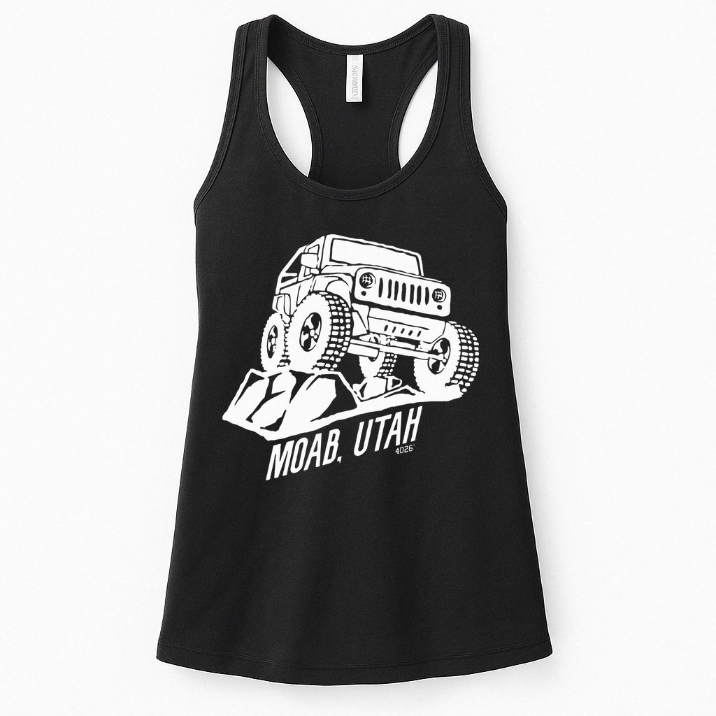 Moab Utah Off Road Desert Adventure Womens Tank Top