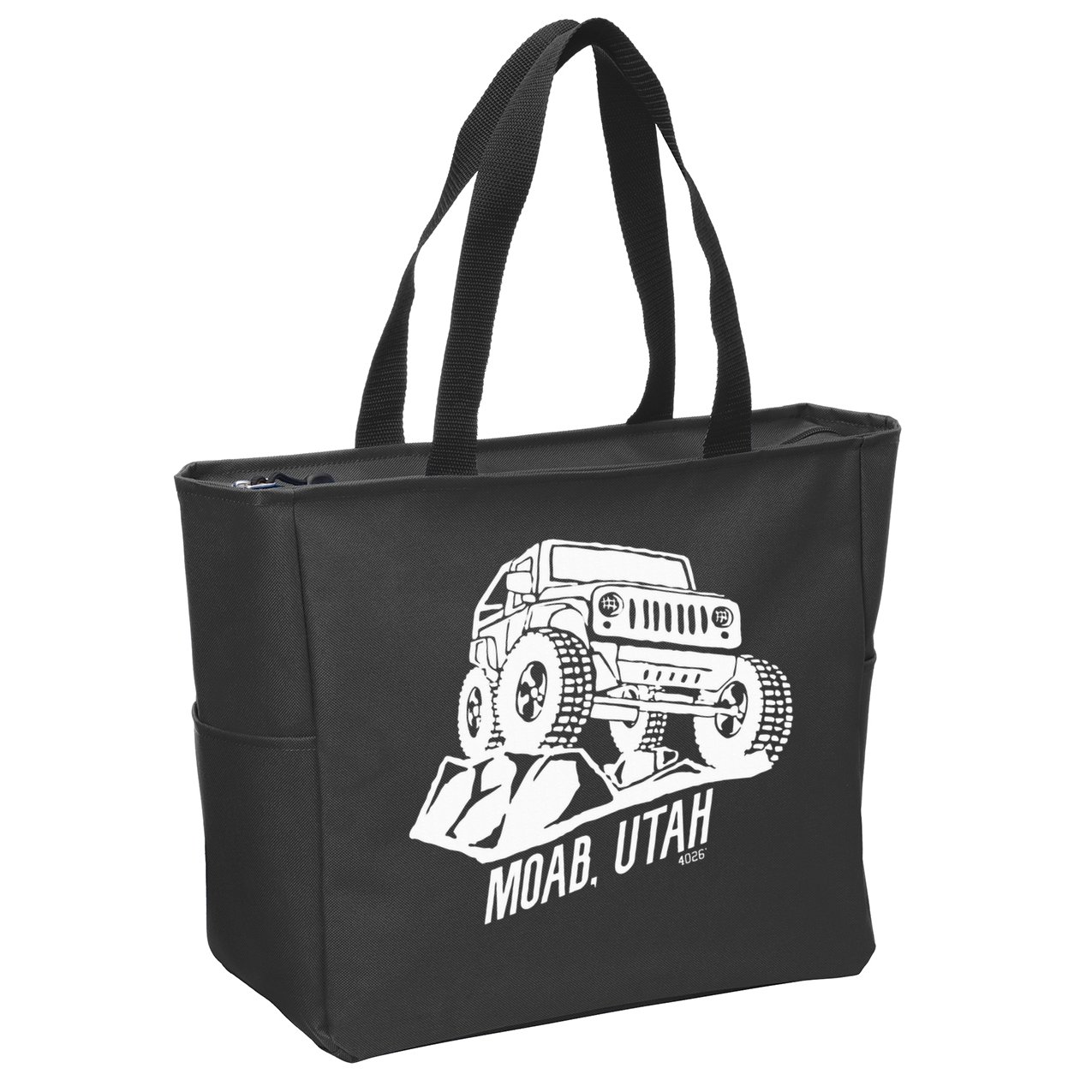 Moab Utah Off Road Desert Adventure Zip Tote Bag