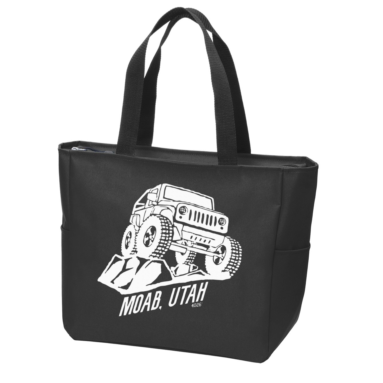 Moab Utah Off Road Desert Adventure Zip Tote Bag