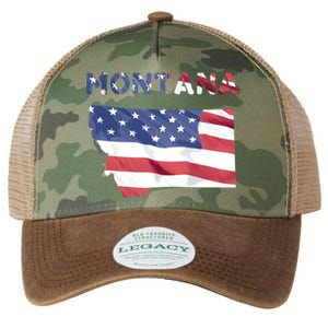 Montana Usa Proud United States America Patriot Flag Mt Us Gift Legacy Tie Dye Trucker Hat