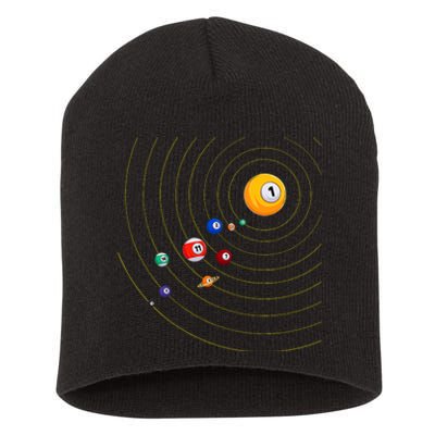 My Universe Pool Billiard Short Acrylic Beanie