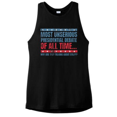 Most Unserious Presidential Debate Of All Time Ladies PosiCharge Tri-Blend Wicking Tank