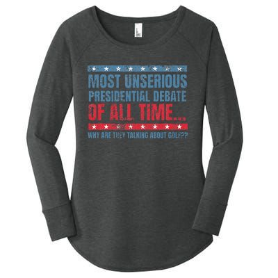 Most Unserious Presidential Debate Of All Time Women's Perfect Tri Tunic Long Sleeve Shirt