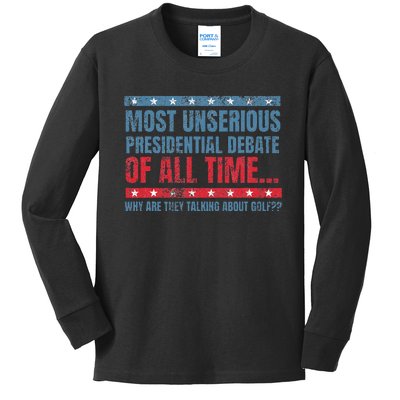 Most Unserious Presidential Debate Of All Time Kids Long Sleeve Shirt