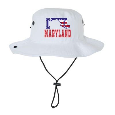 Maryland Usa Patriotic Usa Flag I Love Maryland Gift Legacy Cool Fit Booney Bucket Hat