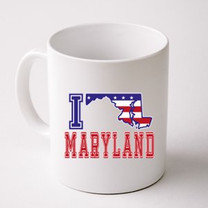 Maryland Usa Patriotic Usa Flag I Love Maryland Gift Coffee Mug