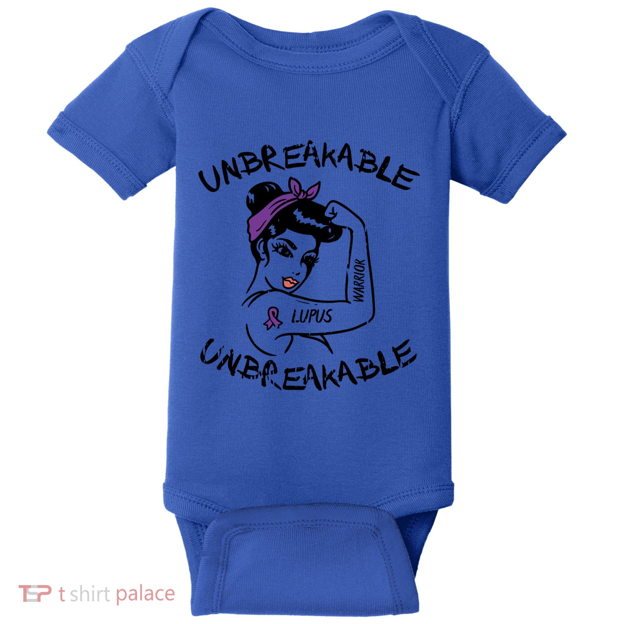Ms Unbreakable Ribbon Lupus Awareness Gift Motivation Gift Baby Bodysuit
