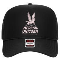 Medical Unicorn Rare Disease Rare Disease Awareness High Crown Mesh Back Trucker Hat