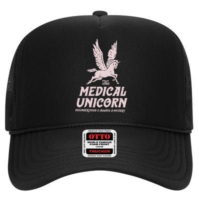 Medical Unicorn Rare Disease Rare Disease Awareness High Crown Mesh Back Trucker Hat