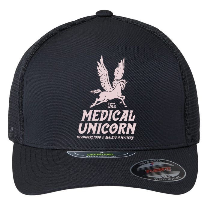 Medical Unicorn Rare Disease Rare Disease Awareness Flexfit Unipanel Trucker Cap