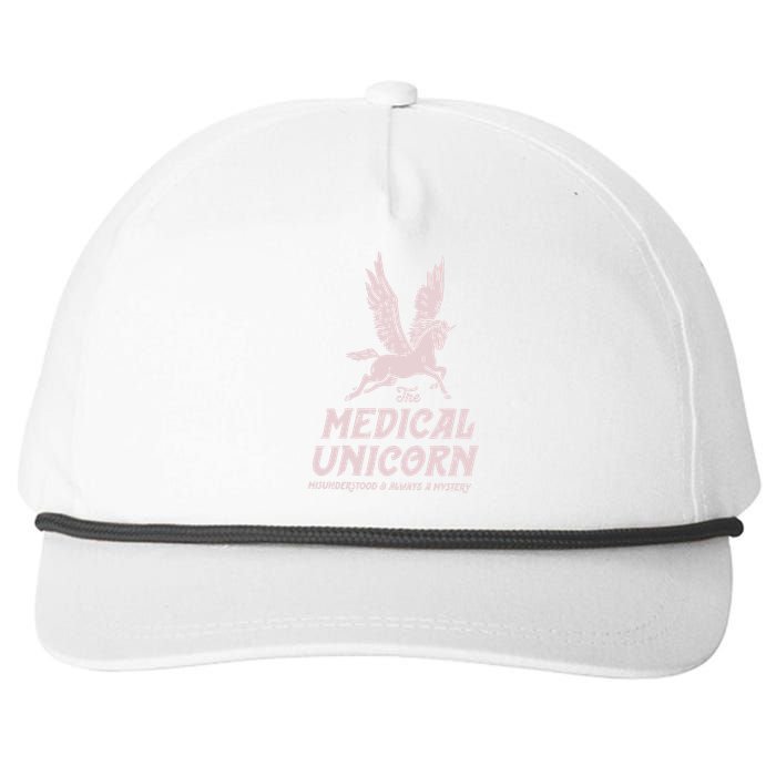 Medical Unicorn Rare Disease Rare Disease Awareness Snapback Five-Panel Rope Hat